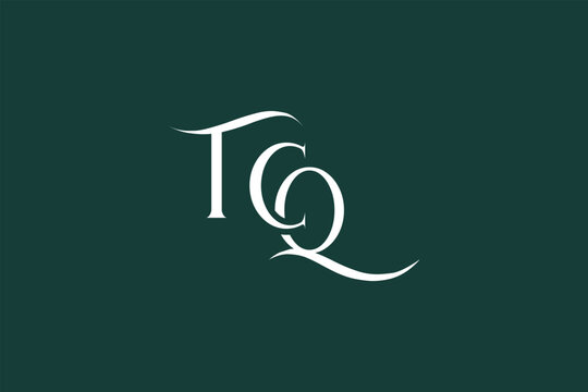 Initial TCQ creative letter logo design. Elegant Monogram Logo Design with Decorative Elements and Typography