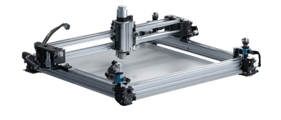 Precision cutting machine with adjustable frame