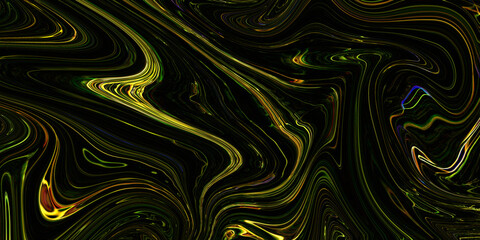 Abstract Neon Yellow Electric Lines Background