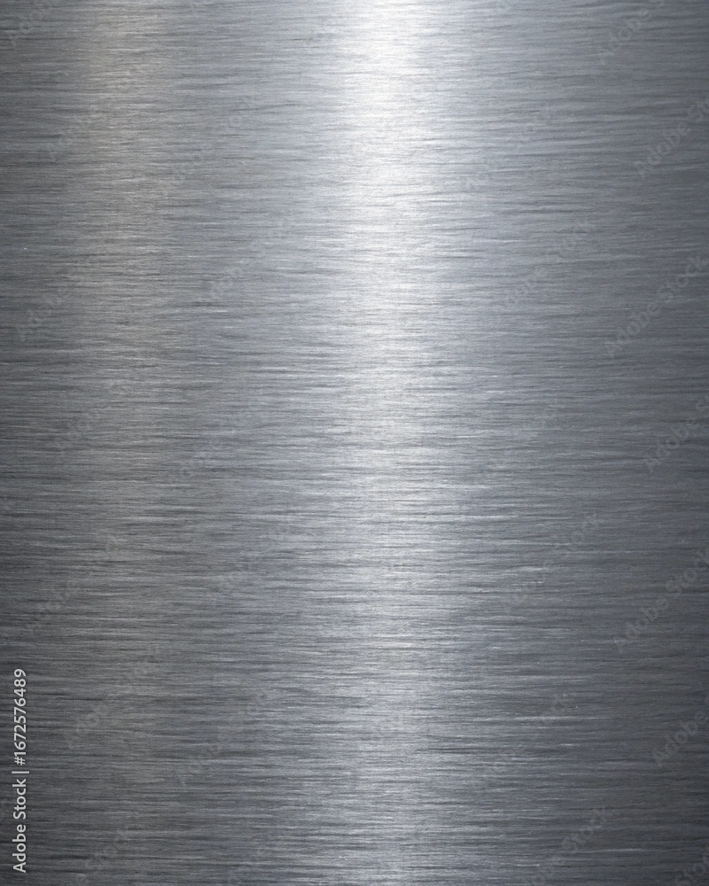 Poster modern brushed metal texture background with subtle light reflection, perfect for adding a touch of 