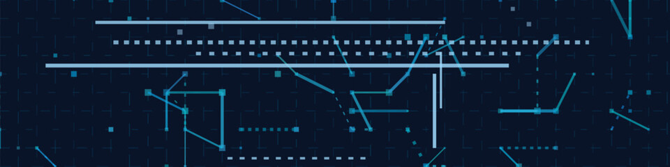 Futuristic vector tech background with digital lines and geometric patterns.