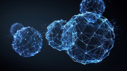 Abstract digital spheres