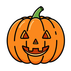 Simplified Jack-o-lantern Design