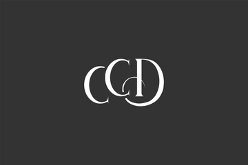 Initial CCD creative letter logo design. Elegant Monogram Logo Design with Decorative Elements and Typography