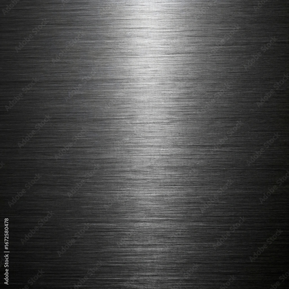 Poster dark brushed metal texture background with subtle light reflections, creating a sophisticated and in