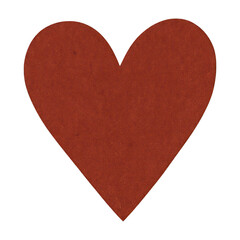 Fototapeta premium PNG Red textured heart shape