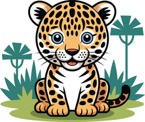 Abstract geometric shapes with vibrant color accents isolated on white background