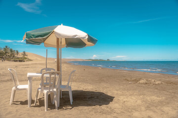 Descansando en la playa 