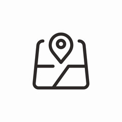 location pin icon sign vector