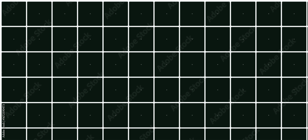 Aufkleber abstract geometric tech background with grid of dark squares and subtle light points.