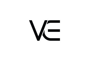 VE Minimalist and Clean Logo Design for Modern Brands.