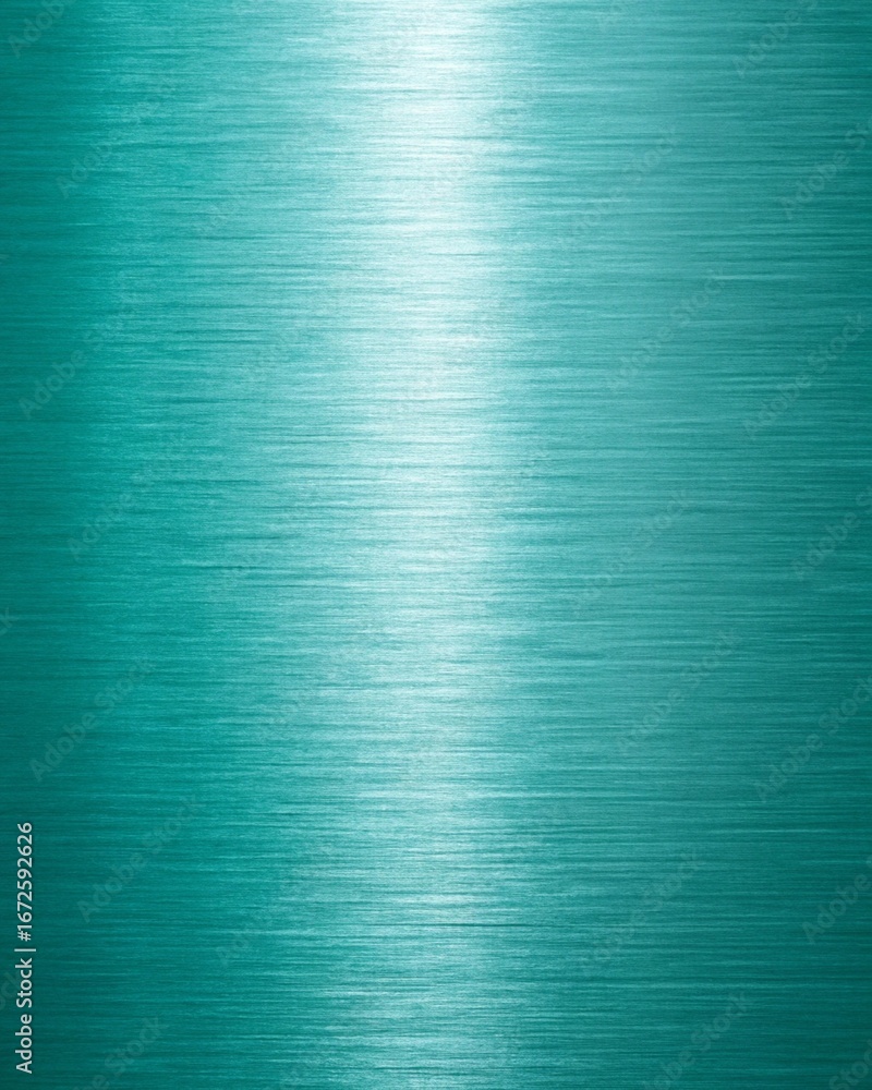Poster bluegreen metal texture background with shiny surface and brushed pattern, ideal for adding a touch 