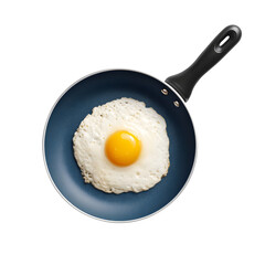 fried egg in a frying pan