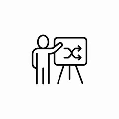 strategy presentation icon sign vector