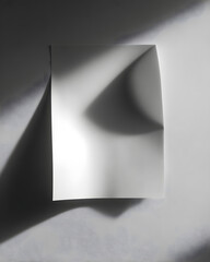 A4 paper with shadow