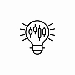 trading idea icon sign vector