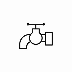 water tap icon sign vector