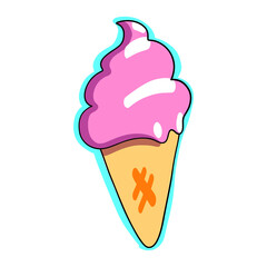 Soft Serve Ice Cream Cone