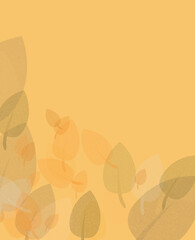 Autumn background vector illustration. Beautiful autumn leaves