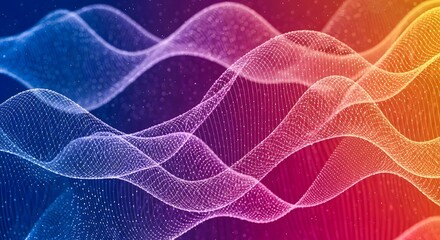 Obraz premium Abstract Colorful Wavy Lines Pattern Background.