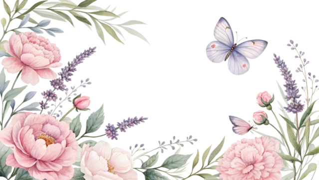 pink flowers background , frame with flowers,Decorative Border Frame,Watercolor Nature Frame,Artistic Border Design,Vintage Decorative Frame,Blank Border Background,Floral and Element Frame