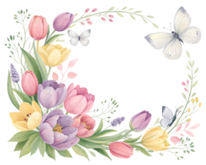 frame with flowers,Decorative Border Frame,Watercolor Nature Frame,Artistic Border Design,Vintage Decorative Frame, Blank Border Background,Floral and Element Frame