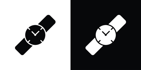 Watch icon design vector collection. flat icons.