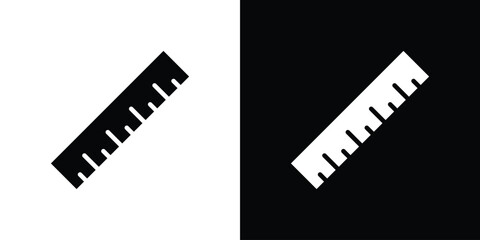 Ruler icon design vector collection. flat icons.