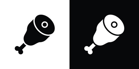 Meat icon design vector collection. flat icons.