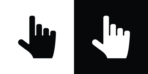 Hand pointer icon design vector collection. flat icons.
