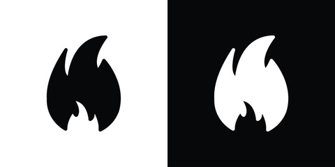 Flame icon design vector collection. flat icons.