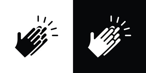 Clap icon design vector collection. flat icons.
