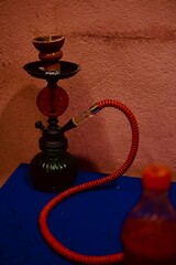 Hookah on a table in a restaurant
