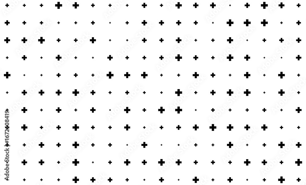 Aufkleber dynamic vector tech background with plus sign pattern for modern design projects.