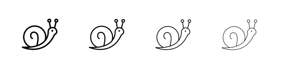 Snail icon symbol pictogram set © Zrobac