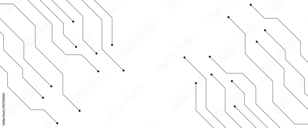 Poster a minimalist abstract design featuring black lines and dots on a plain white background creating a p