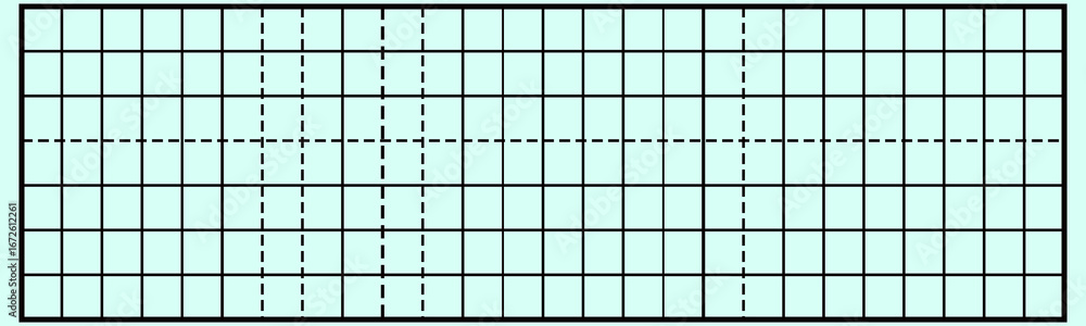 Aufkleber Abstract grid pattern on cyan tech background with dashed lines.