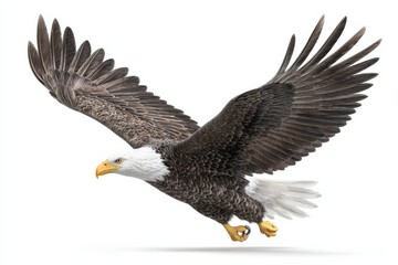 Obraz premium Majestic eagle in flight capturing natures grandeur and freedom
