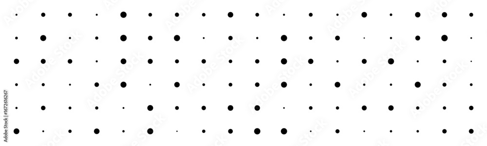 Aufkleber minimalistic vector tech background with black dots on white grid.