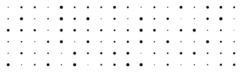 Minimalistic vector tech background with black dots on white grid.