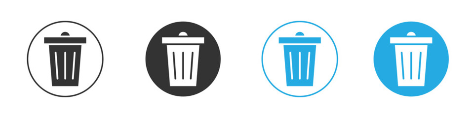 Trash Bin icon for app and web design. Simple element illustration.