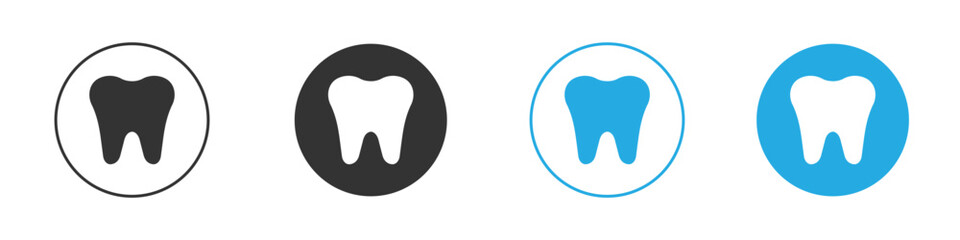 Tooth icon for app and web design. Simple element illustration.
