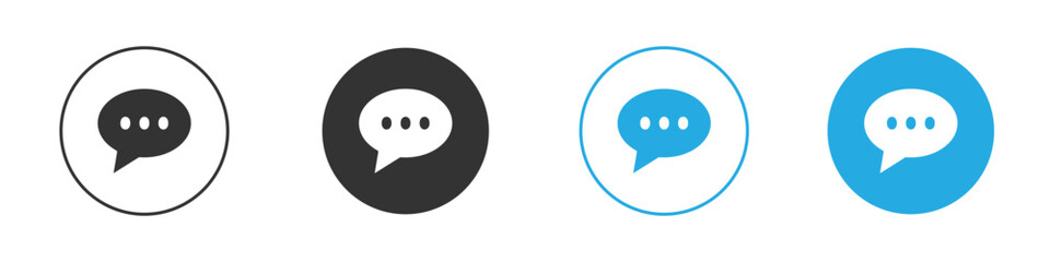Fototapeta premium Speech bubble icon for app and web design. Simple element illustration.