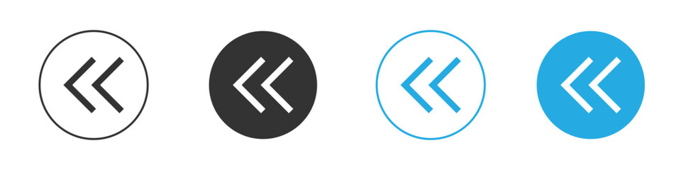 Previous arrow icon for app and web design. Simple element illustration.