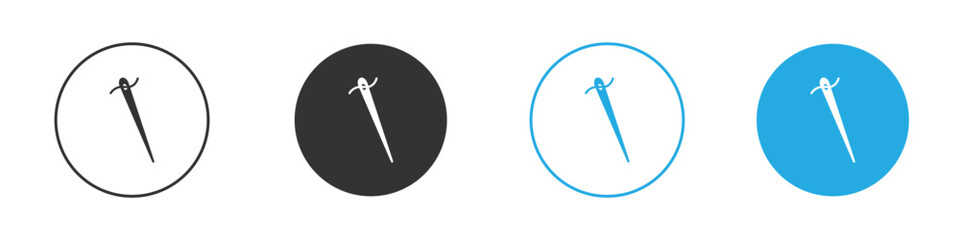 Needle icon for app and web design. Simple element illustration.