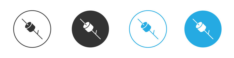 Marshmallow icon for app and web design. Simple element illustration.