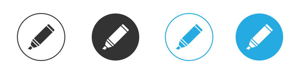 Marker icon for app and web design. Simple element illustration.