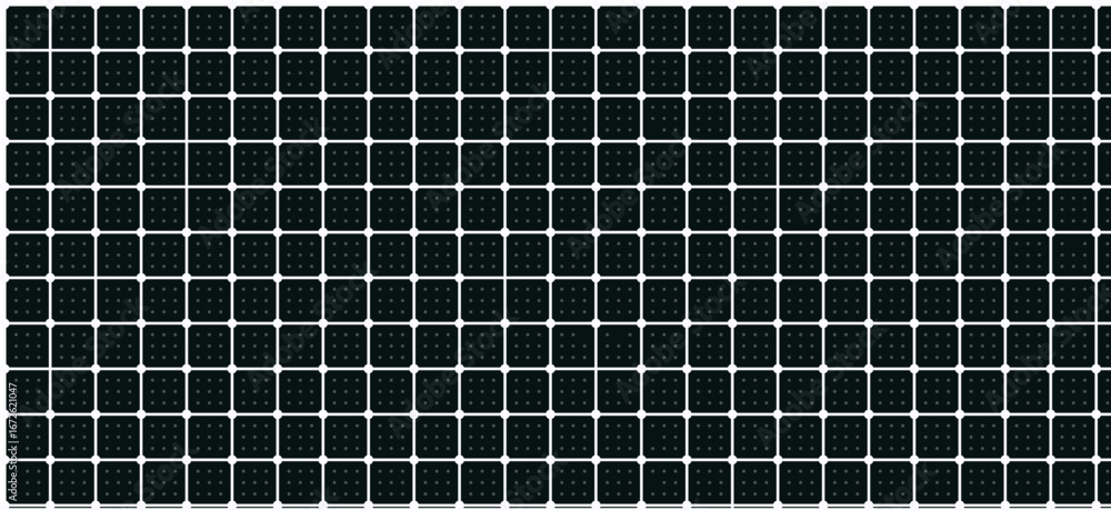 Aufkleber futuristic grid pattern with dark squares and light outlines in vector tech background.