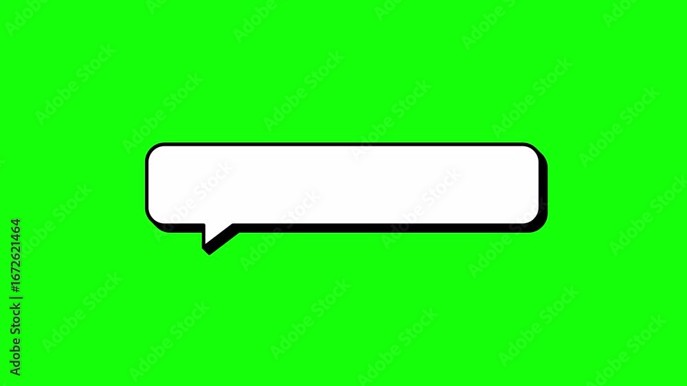 Poster animated 8-bits pixel art comment balloon in neubrutalism style. empty, blank,pop-up message box for