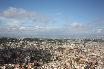 aerial view of Napoli, Italy 